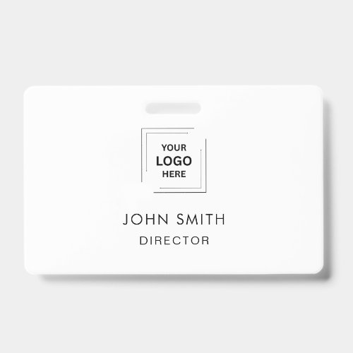 White Corporate Employee Identity Design Badge