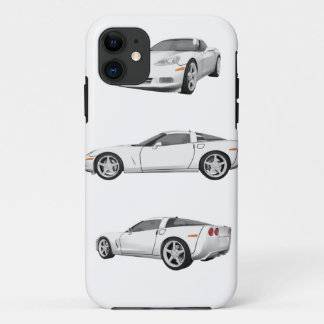 White Corvette: iPhone 11 Case