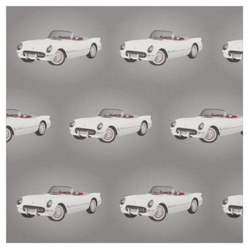 White Corvette Fabric