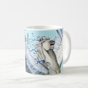 White Cory Pegasus Coffee Mug