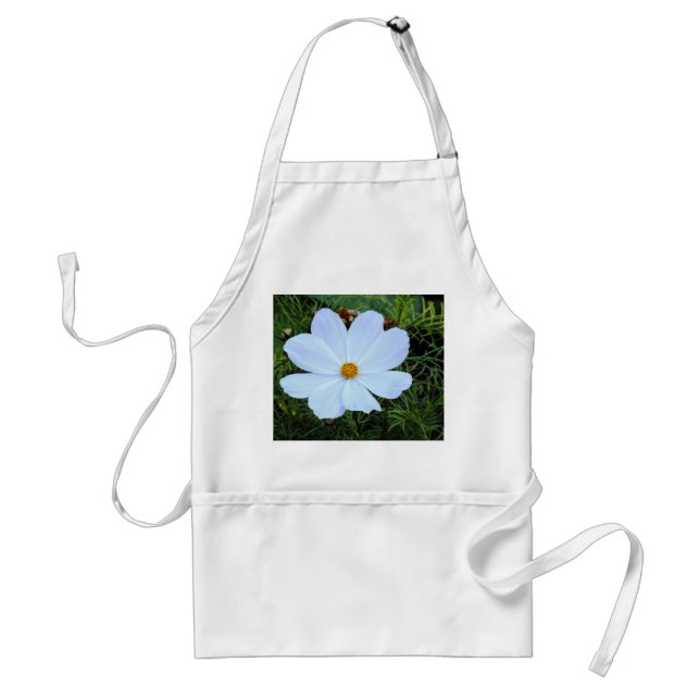 White Cosmos Adult Apron (Front)