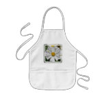 White Cosmos Flower Small Apron
