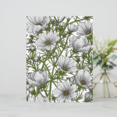 White cosmos flowers (Standing Front)