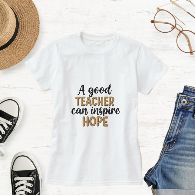 White Cotton T-Shirt for Teachers  (Creator Uploaded)