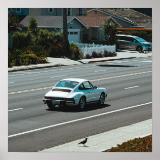 White Coupe Poster