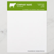 White Cow 2in Color Header - Green 669900 Letterhead