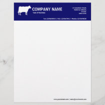 White Cow 2in Color Header - Navy 000066 Letterhead
