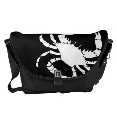 White Crab Messenger Bag