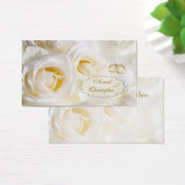 White cream Roses Wedding Gift/tag (Desk)