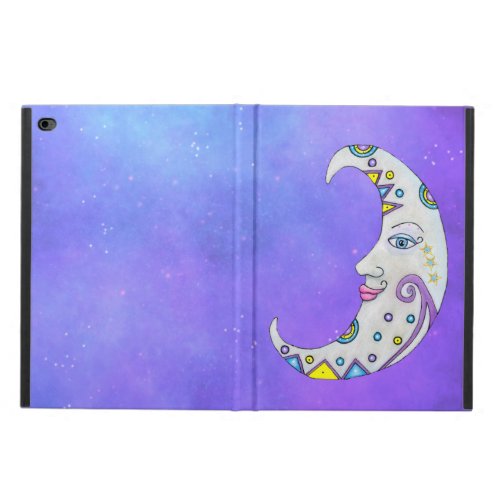 White Crescent Moon Abstract Colorful Shapes Sky Powis iPad Air 2 Case
