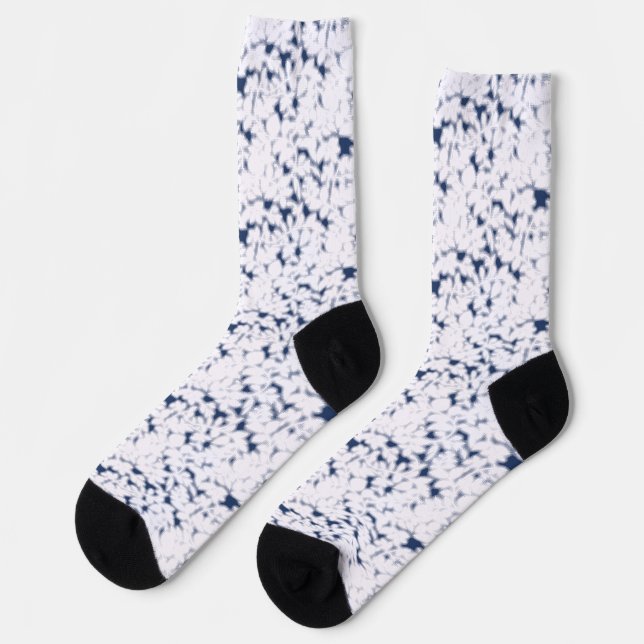 White Crew Socks | Cushioned & Stylish Comfort (Left)