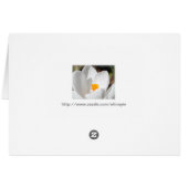 white crocus flower cards (Back Horizontal)