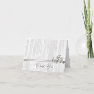 White Cross Baptism Christening Communion Thank You Card