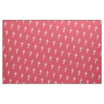 White cross fabric