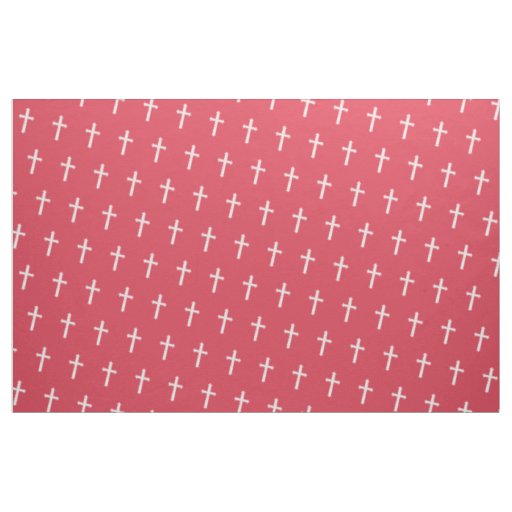 White cross fabric