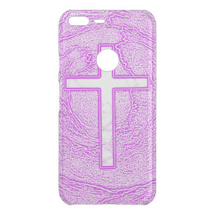 WHITE CROSS HIGHLIGHTED IN PINK UNCOMMON GOOGLE PIXEL XL CASE