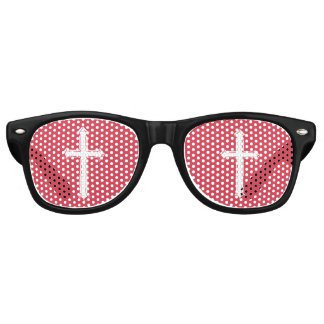 White cross retro sunglasses