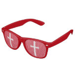 White cross retro sunglasses