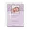 White Cross Vintage Christening Invitations