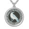 White Crow pendant necklace