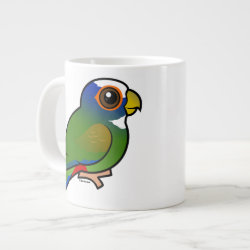 Birdorable White-crowned Parrot Jumbo Mug