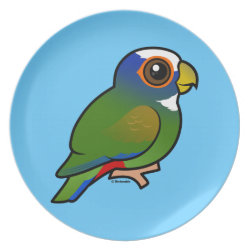 Birdorable White-crowned Parrot Plate