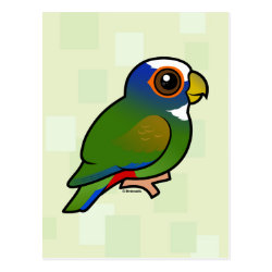 Birdorable White-crowned Parrot Postcard