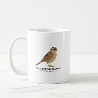 White-crowned Sparrow - Birds of California Coffee Mug