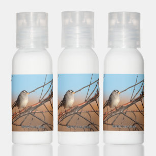 White Crowned Sparrow on a stick Hand Lotion
