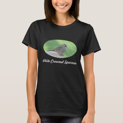White Crowned Sparrow Organic T_Shirt _ USA
