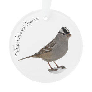 White-Crowned Sparrow Ornament