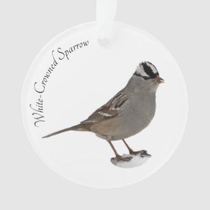 White-Crowned Sparrow Ornament