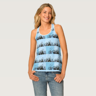 White-crowned Sparrow Racerback Tank Top