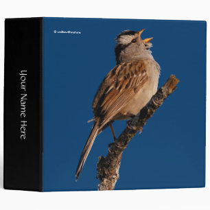 White-Crowned Sparrow Sings a Morning Aria Binder
