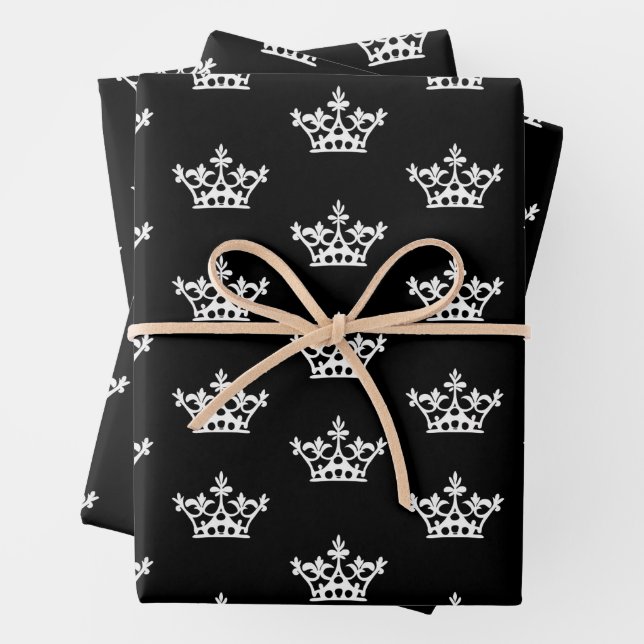 White Crowns  Wrapping Paper Sheets (In situ)