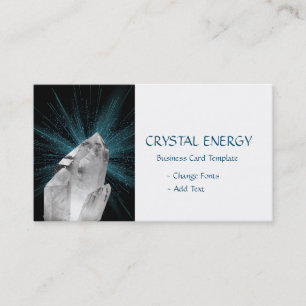 White Crystal - Healing Quartz Crystal Business Card
