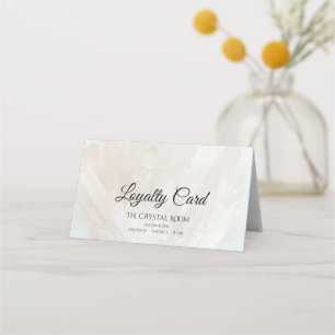 White Crystals Salon Spa Loyalty Card