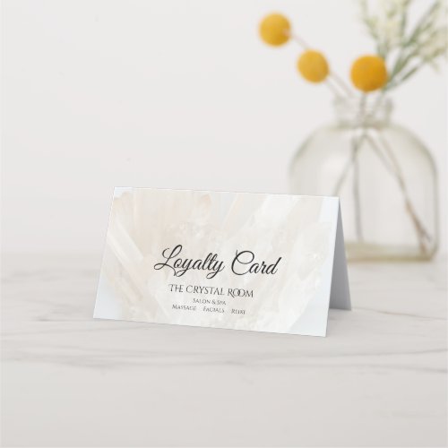 White Crystals Salon Spa  Loyalty Card