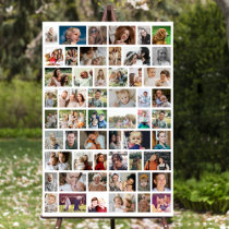 White Custom 54 Photo Collage Party Foam Board