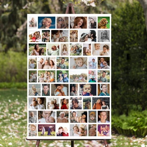 White Custom 54 Photo Collage Party