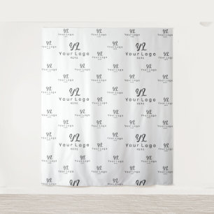 White Custom Business Logo Backdrop Trade show