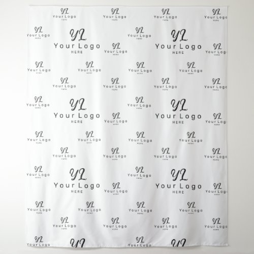 White Custom Business Logo Backdrop Trade show