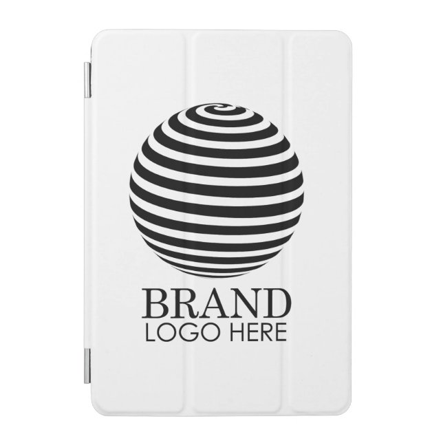 White Custom Business Logo Company Corporate iPad Mini Cover (Front)