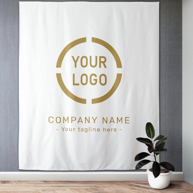 White Custom Company Logo Backdrop For Events (White Custom Company Logo Backdrop For Events)