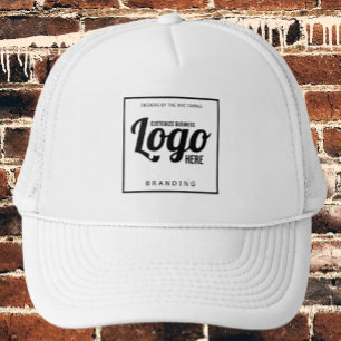 White Custom Logo Hat