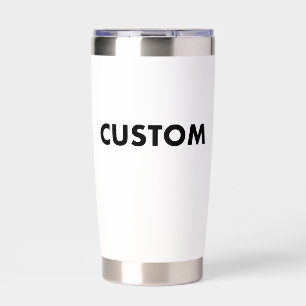 WHITE Custom Thermal Tumbler Blank Template XL