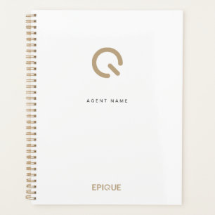 White Customized Epique Day Planner