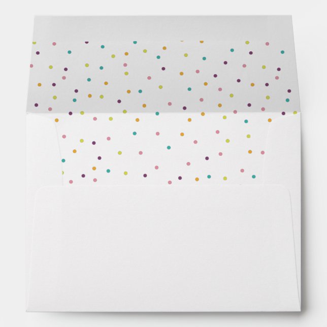 White Cute Colorful Envelope (Back (Bottom))