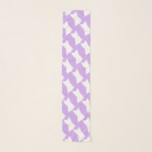 White Cute Dog Chinese Year Zodiac Birthday LSc Scarf