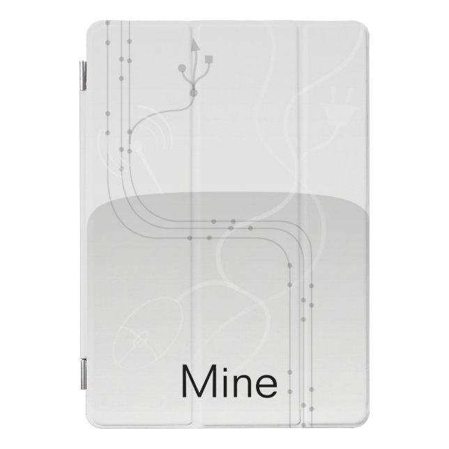 White Cyberspace Web 2.0 iPad Mini Case (Front)